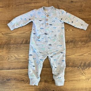 Carter’s 18M grey with cars one piece romper